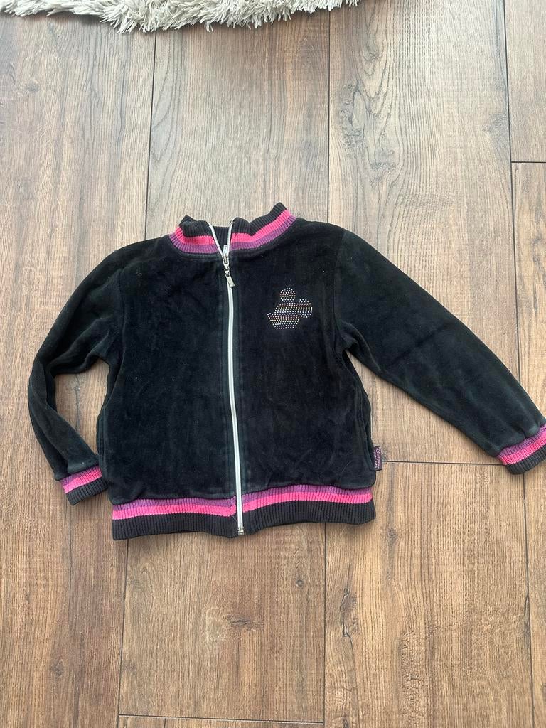 Mickey glitter vest Disneyland Paris maat 110, Ophalen of Verzenden, Gebruikt, Jongen of Meisje, Trui of Vest