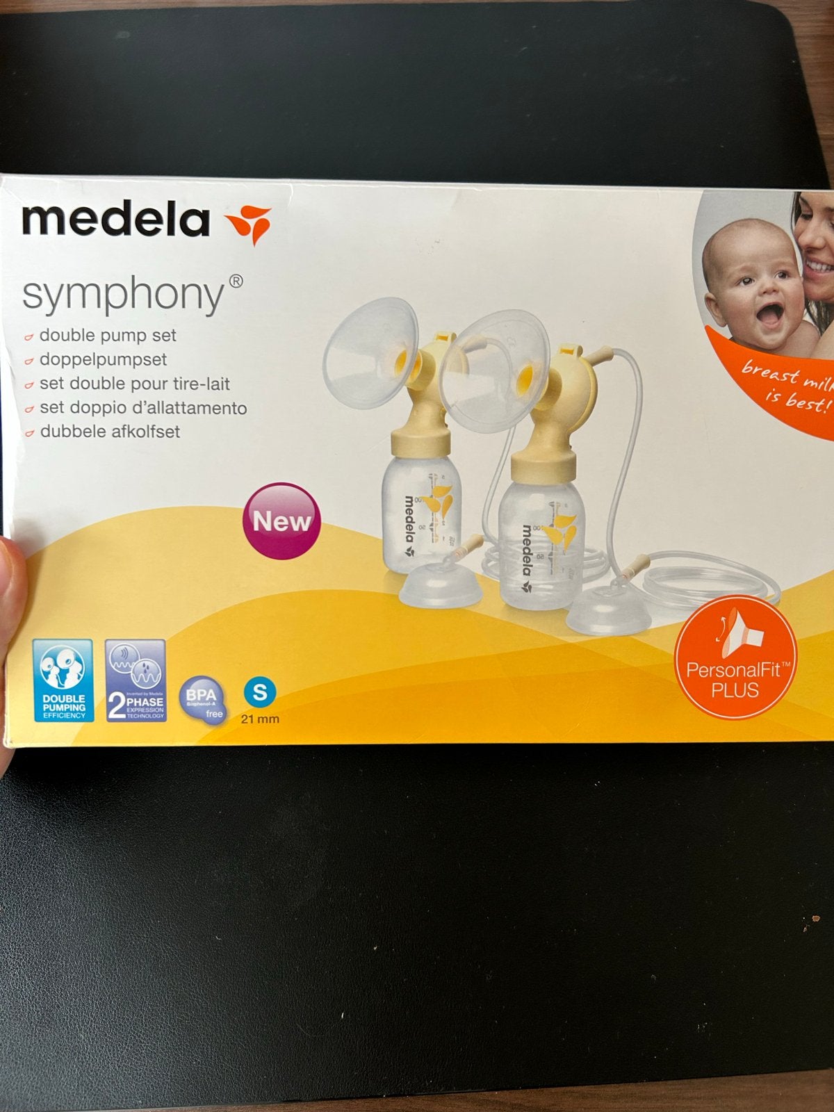 Medela Symphony dubbele afkolfset maat S, Ophalen of Verzenden, Zo goed als nieuw