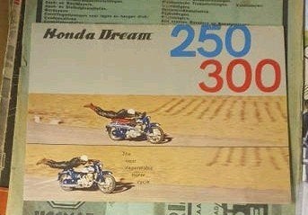 Zeldzame Honda Dream 250/300 brochure (C71/C76), Ophalen of Verzenden