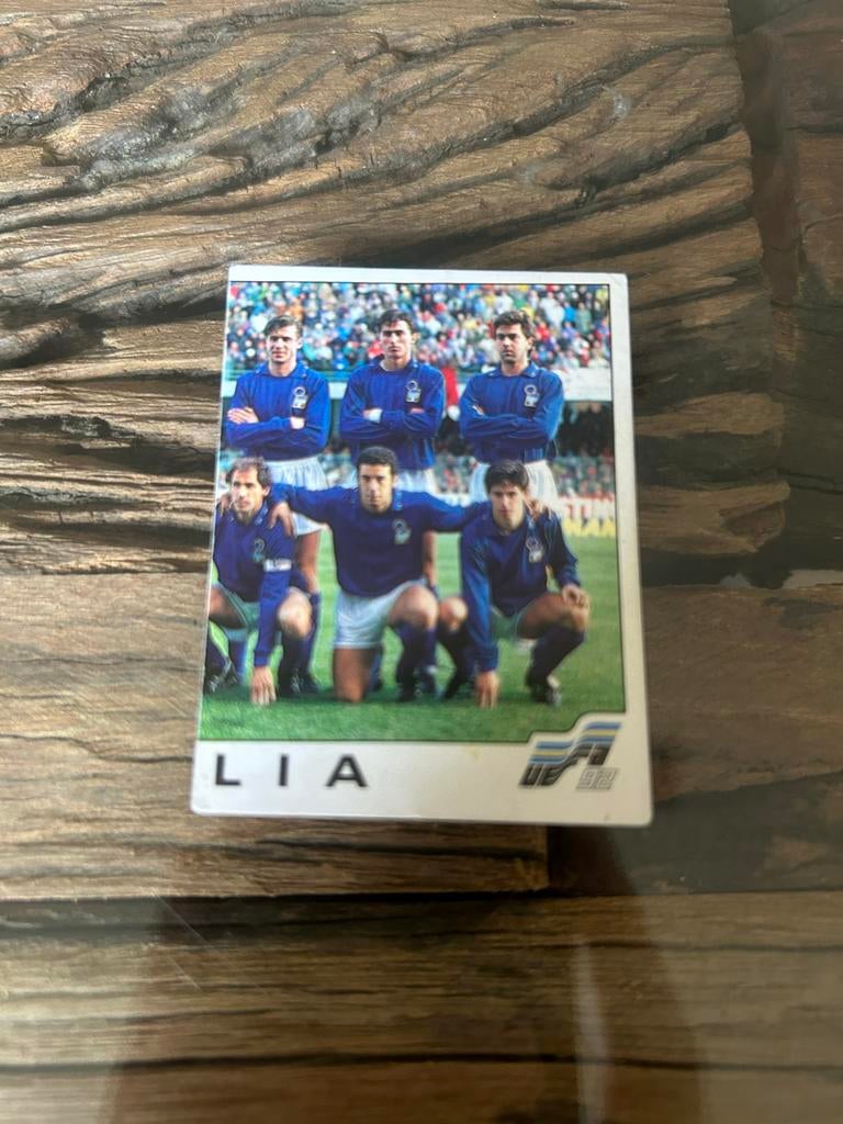 Panini Euro '92 Sticker #238 - Italië Voetbalteam, Ophalen of Verzenden, Gebruikt, Sport