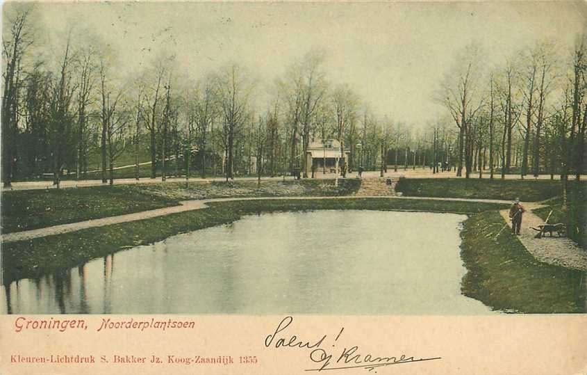 300-056-001 Groningen Noorderplantsoen, Verzenden, Voor 1920, Groningen