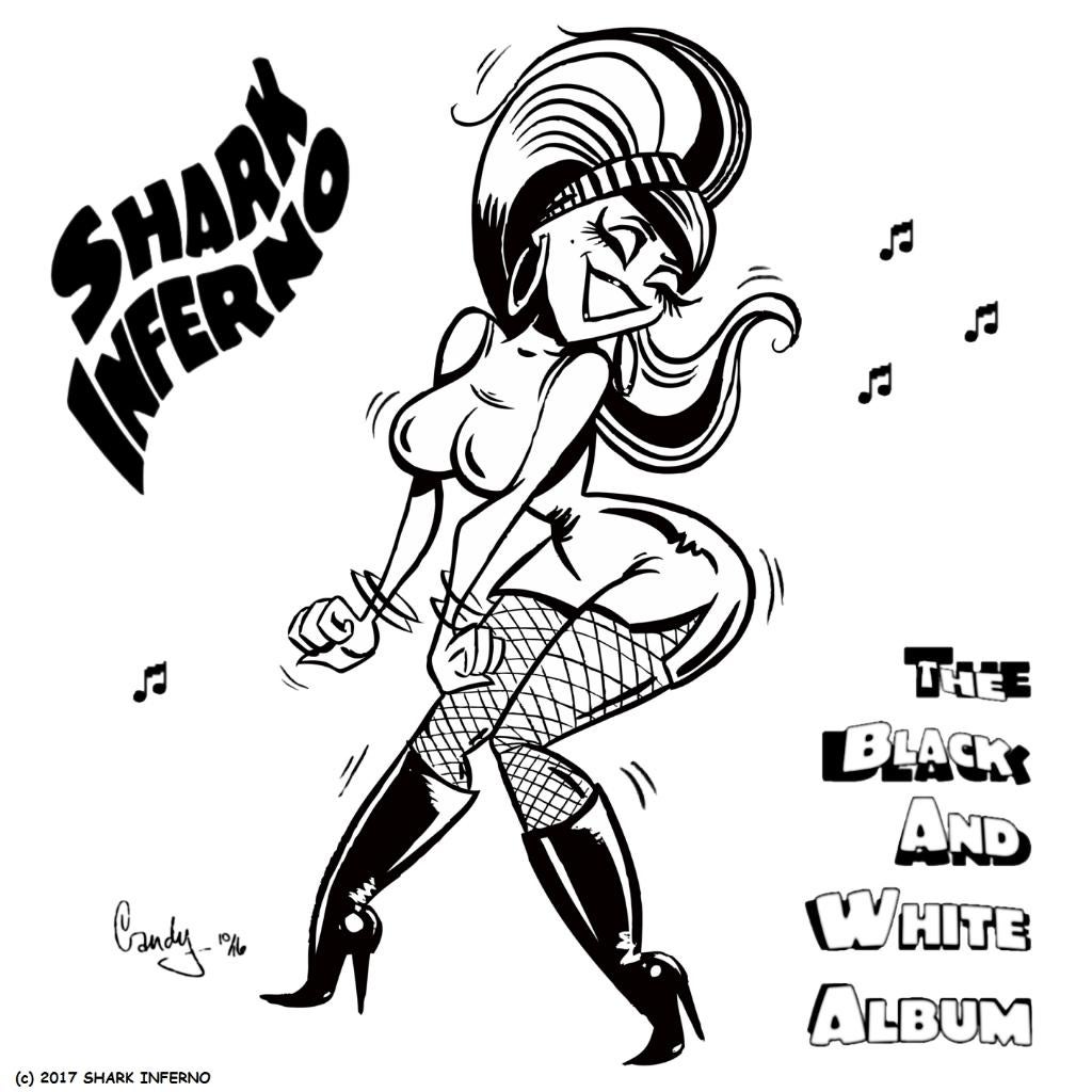 SALE--CD SHARK INFERNO-The Black and White Album, Cd's en Dvd's, Verzenden, Zo goed als nieuw, Poprock
