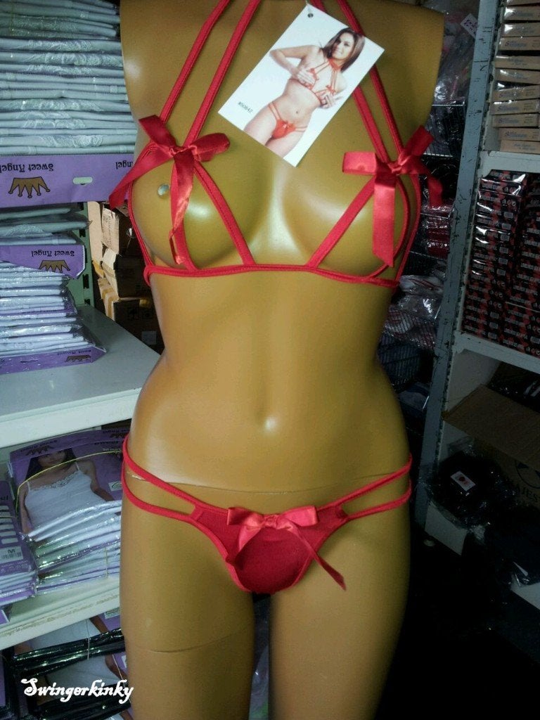 Leuk open rood setje maat S, Kleding | Dames, Ondergoed en Lingerie, Les Secrets D'Eve, Ophalen of Verzenden, Rood, Setje