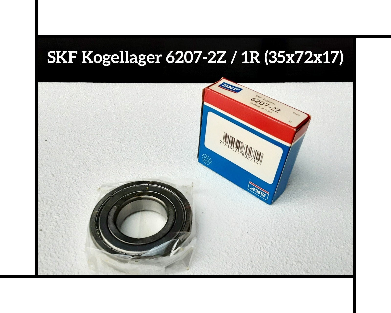17 x SKF Kogellager 6207-2Z / 1R - (35x72x17) - Nieuw, Neu, Ophalen of Verzenden, Nieuw