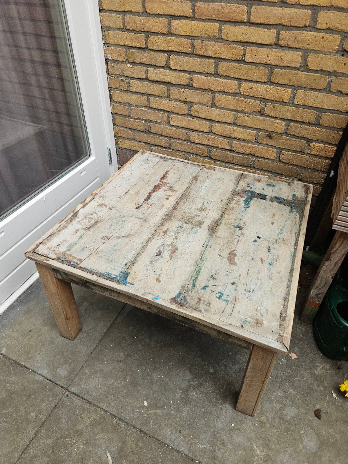 GRATIS tafel 80x80, Ophalen, Rechthoekig, Hout