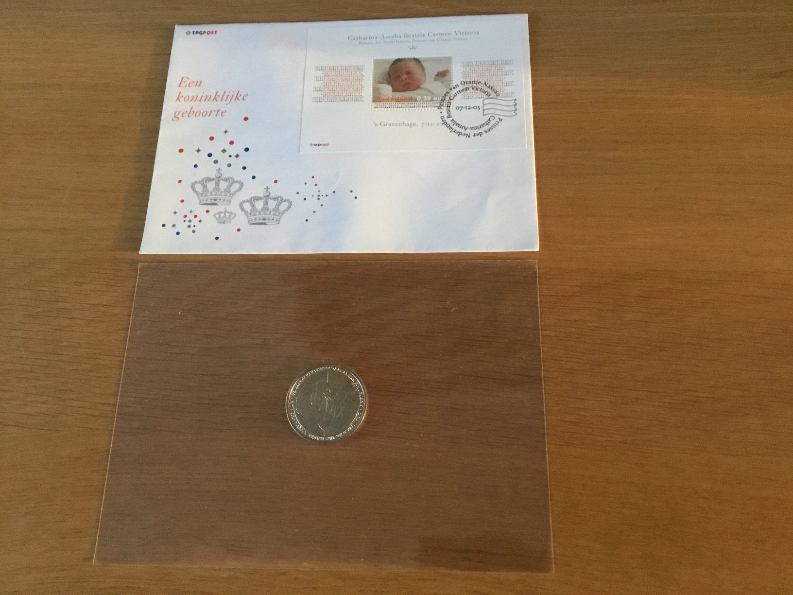 Koninklijke Geboorteset, Ophalen, Zo goed als nieuw, Kaart, Foto of Prent
