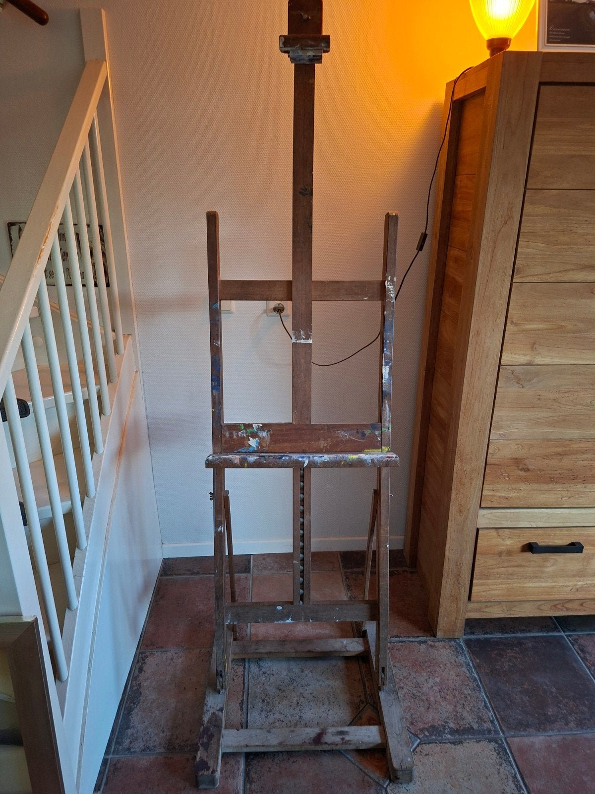 Grote decoratieve schildersezel - 185x50x50 cm, Hobby en Vrije tijd, Ophalen, Gebruikt, Ezel