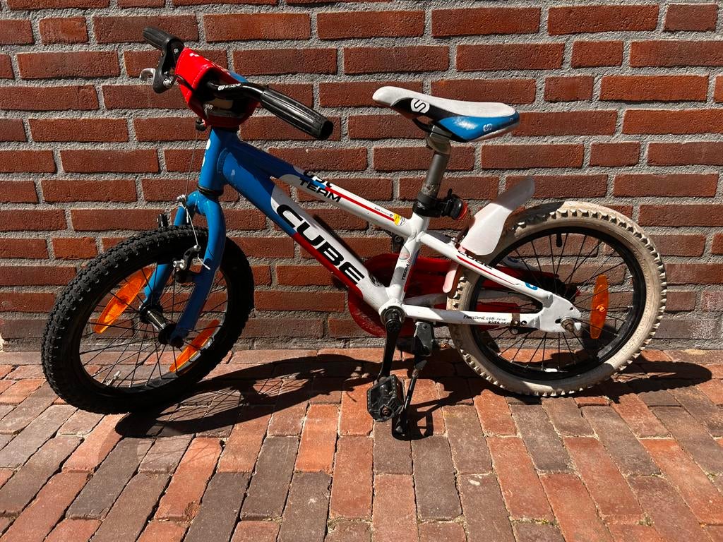 Cube kinderfiets 16 inch, Ophalen, Zo goed als nieuw, Staal, 16 tot 20 inch
