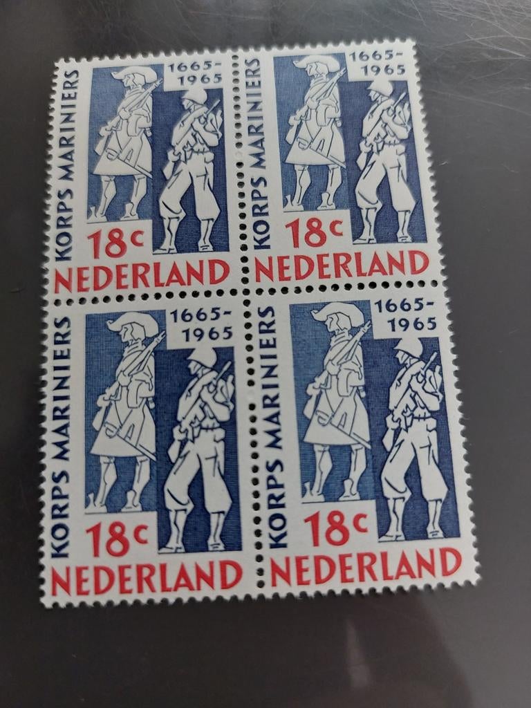 Nederland Korps Mariniers 1965 postzegelblok 18c, Postzegels en Munten, Ophalen of Verzenden