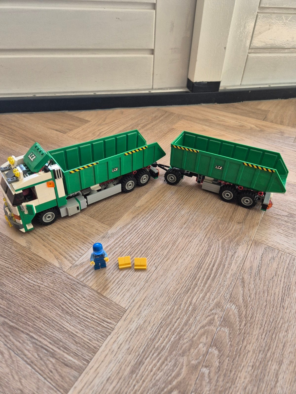 Lego city 7998 vrachtwagen met aanhanger Heavy hauler truck, Inclusief minifiguren, Lego, Ophalen of Verzenden, Complete set