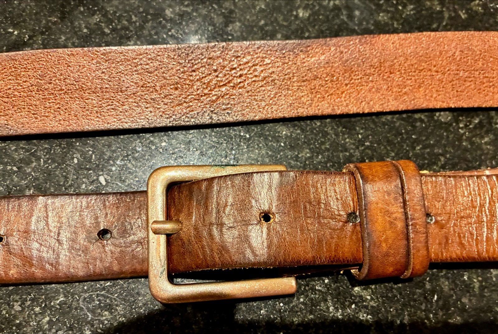 Leren riem, 120 cm lang, Kleding | Dames, Riemen en Ceinturen, Echt leder, Heupriem, Ophalen of Verzenden, Gedragen