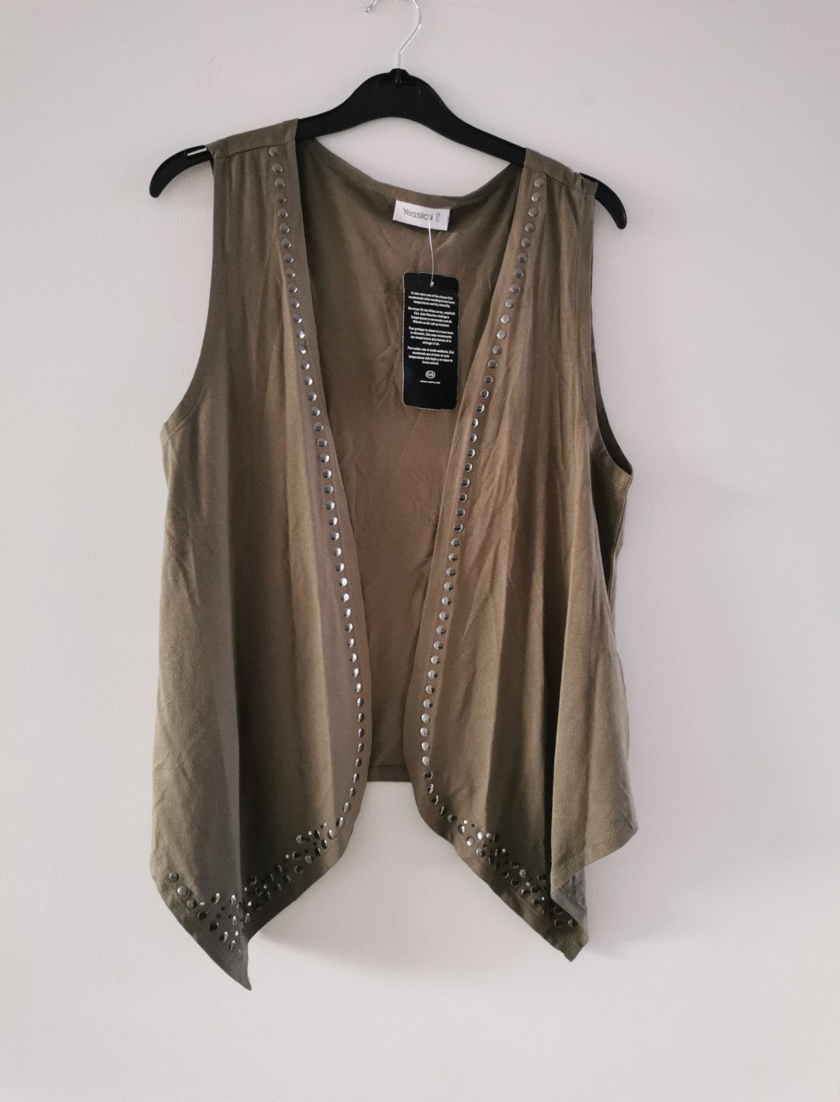 Yessica gilet met studs mt. M, Maat 38/40 (M), Verzenden, Yessica, Nieuw