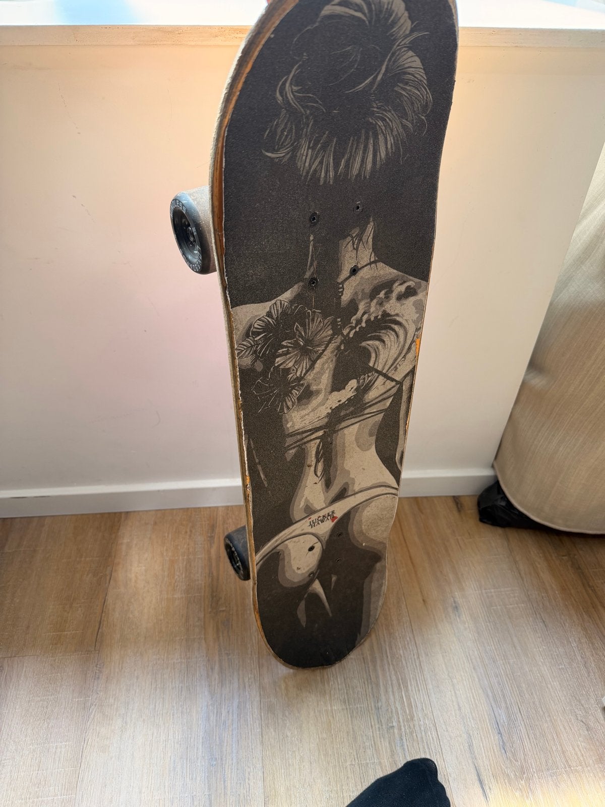 Skateboard met uniek design, Sport en Fitness, Skateboarden, Ophalen, Gebruikt, Skateboard