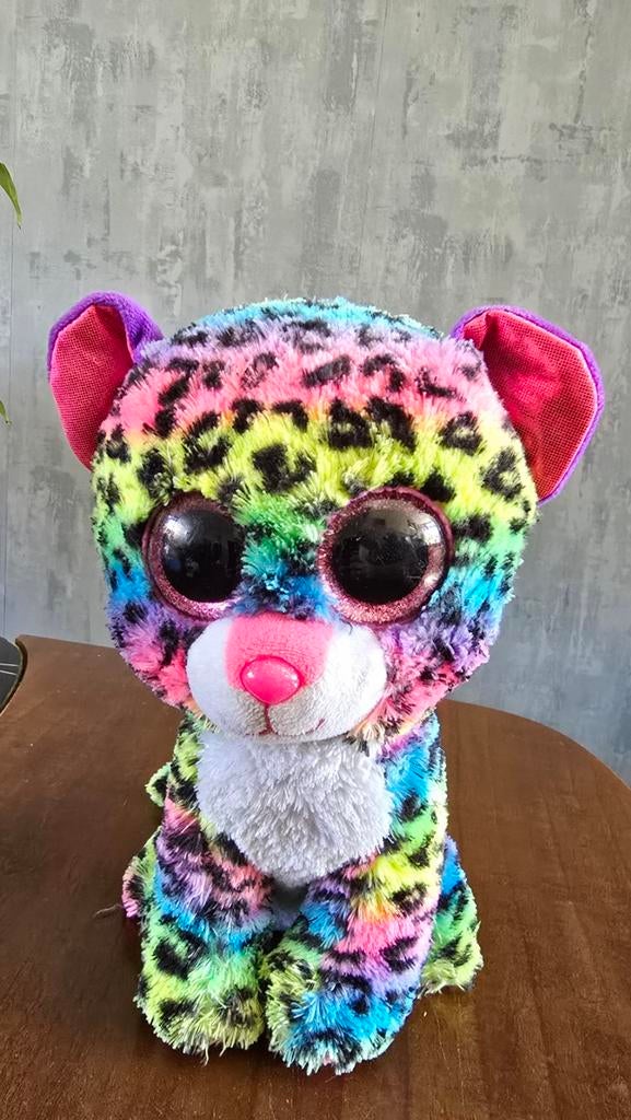 TY Dotty knuffel kat in regenboog kleuren, Ophalen of Verzenden, Zo goed als nieuw, Overige typen