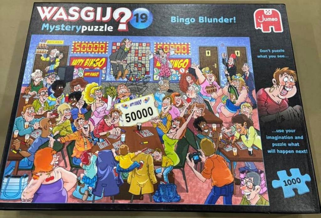 Wasgij 19 Bingo Blunder, Ophalen of Verzenden, 500 t/m 1500 stukjes, Zo goed als nieuw