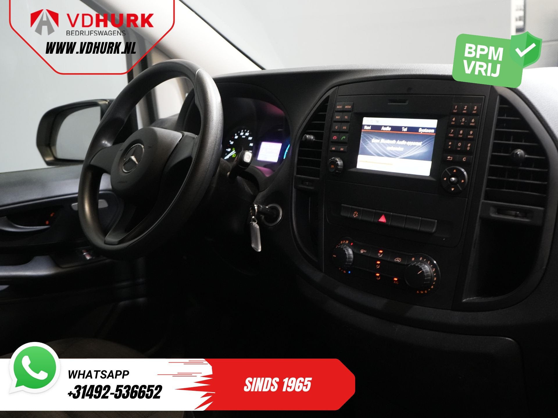 Mercedes-Benz eVito DEMO 19"/ HG Zwart Pakket/ Spoiler/Sideb, Auto's, Bestelauto's, Stof, 41 kWh, 120 km, 116 pk