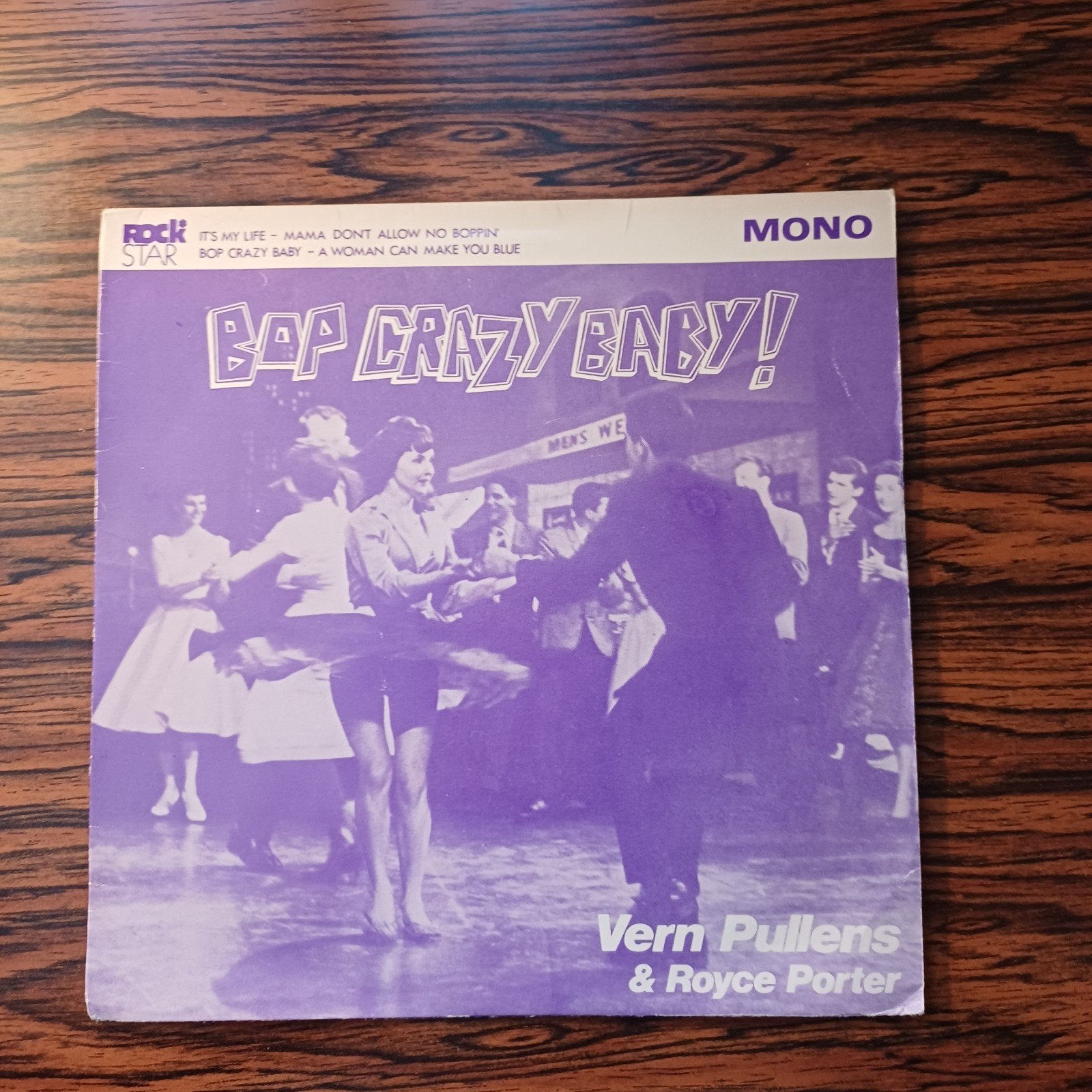 Vern Pullens & Royce Porter - Bop Crazy Baby!, Gebruikt, 7 inch, Ophalen of Verzenden, EP