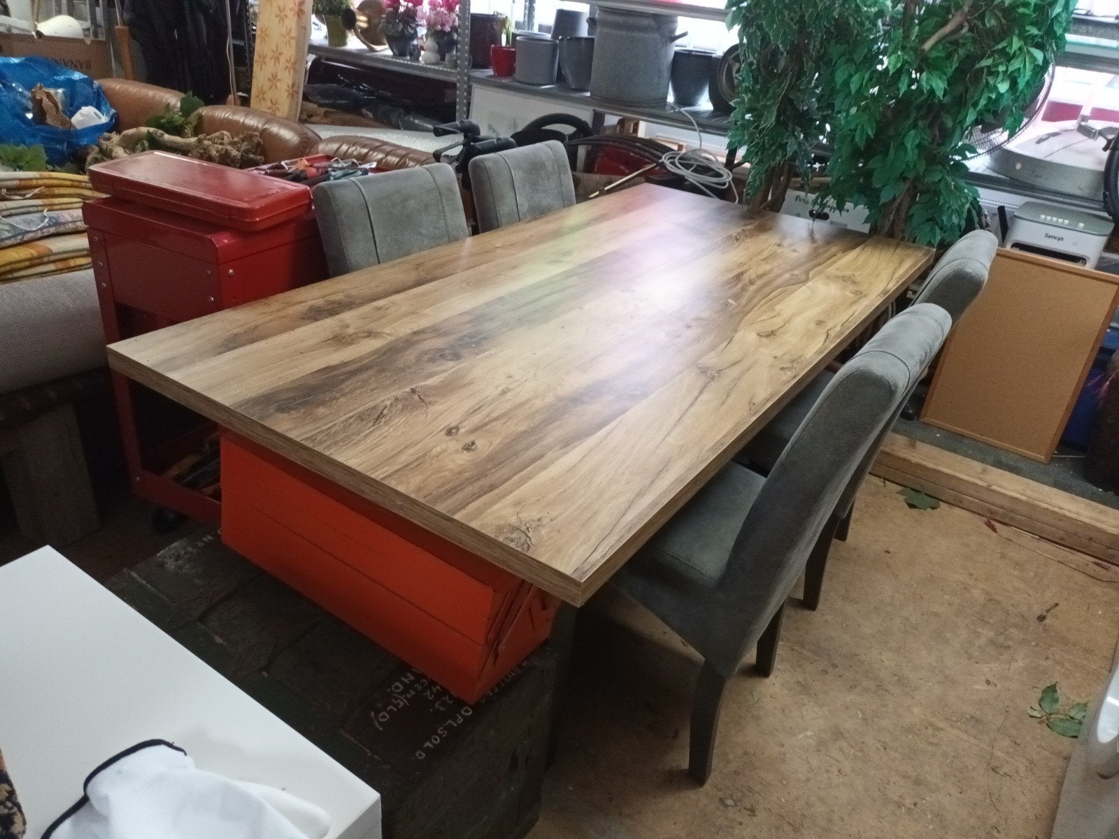 Mooie Eettafel met 4 Stoelen., Ophalen, Gebruikt, 50 tot 100 cm, 150 tot 200 cm