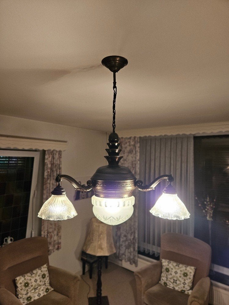 Unieke hanglamp / kroonluchter, Antiek en Kunst, Ophalen