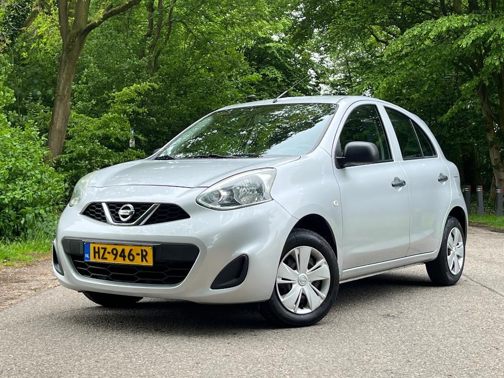 Nissan Micra 1.2 80PK Visia Pack 5DR Airco/73.500 KM/Boekjes, Auto's, Voorwielaandrijving, Euro 5, Stof, 1198 cc
