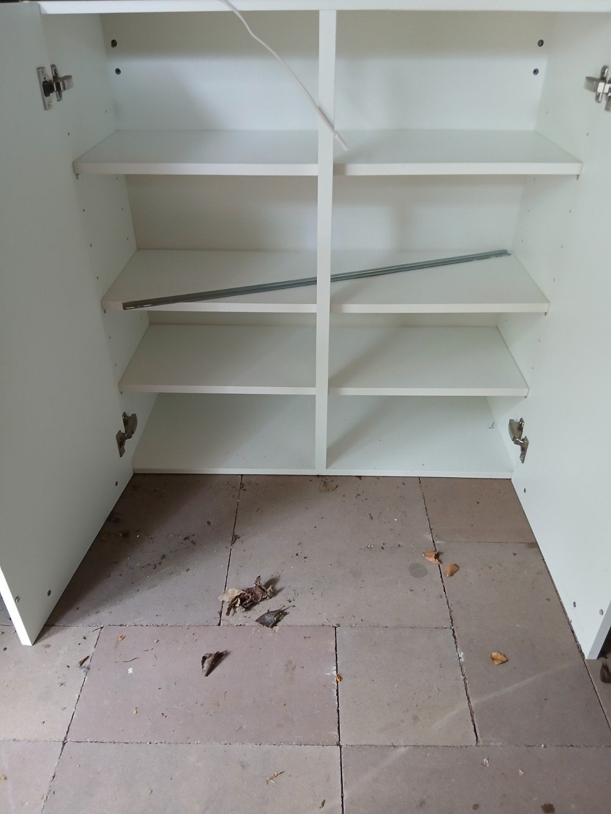 Witte keuken kast 2x met 2 deuren en 4 planken - 90x90x37, Ophalen