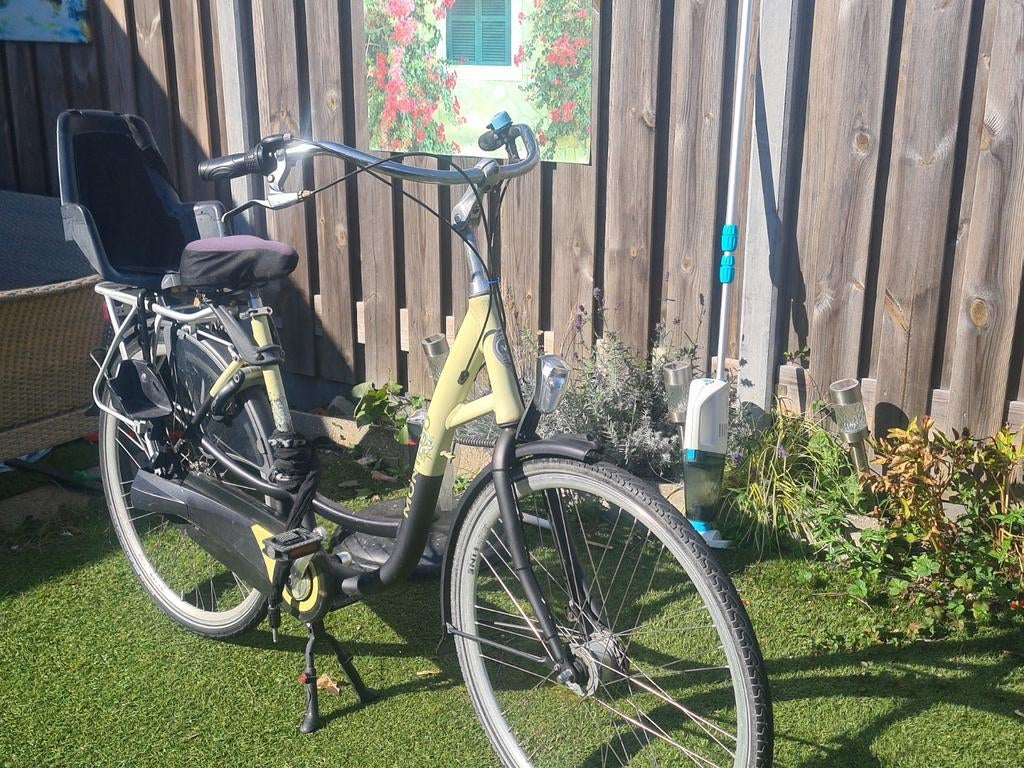 Damesfiets met kinderzitje, Velgrem, Versnellingen, Ophalen, Overige merken