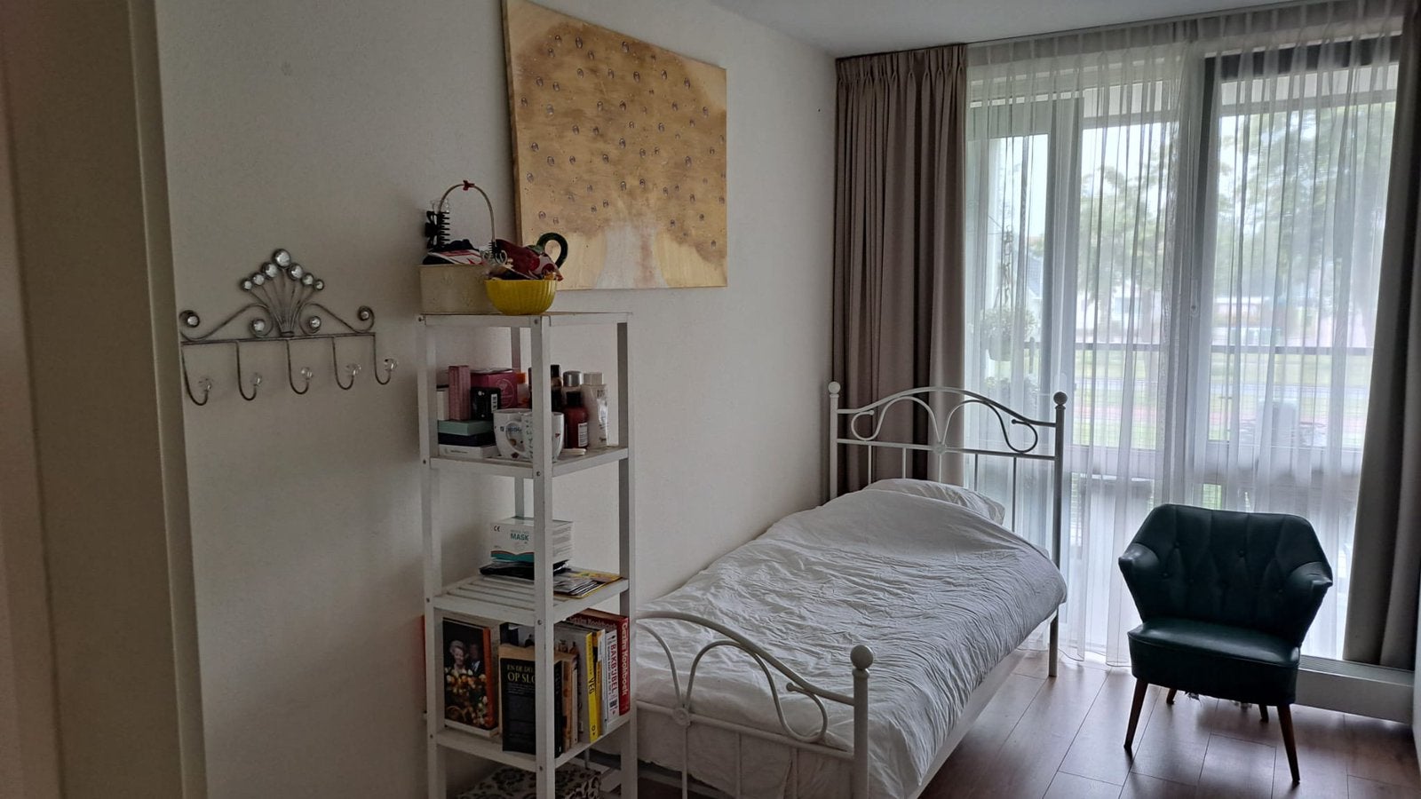 Eenspersoonsbed, Ophalen, Eenpersoons, Wit, Zo goed als nieuw