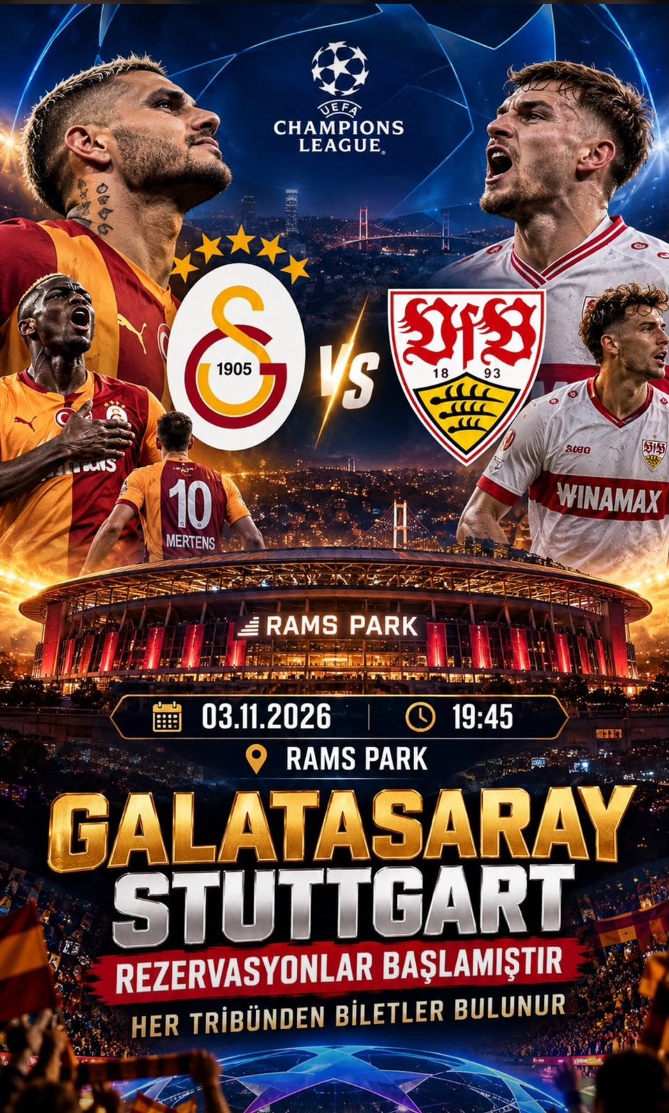 Galatasaray Stuttgart, Eén persoon