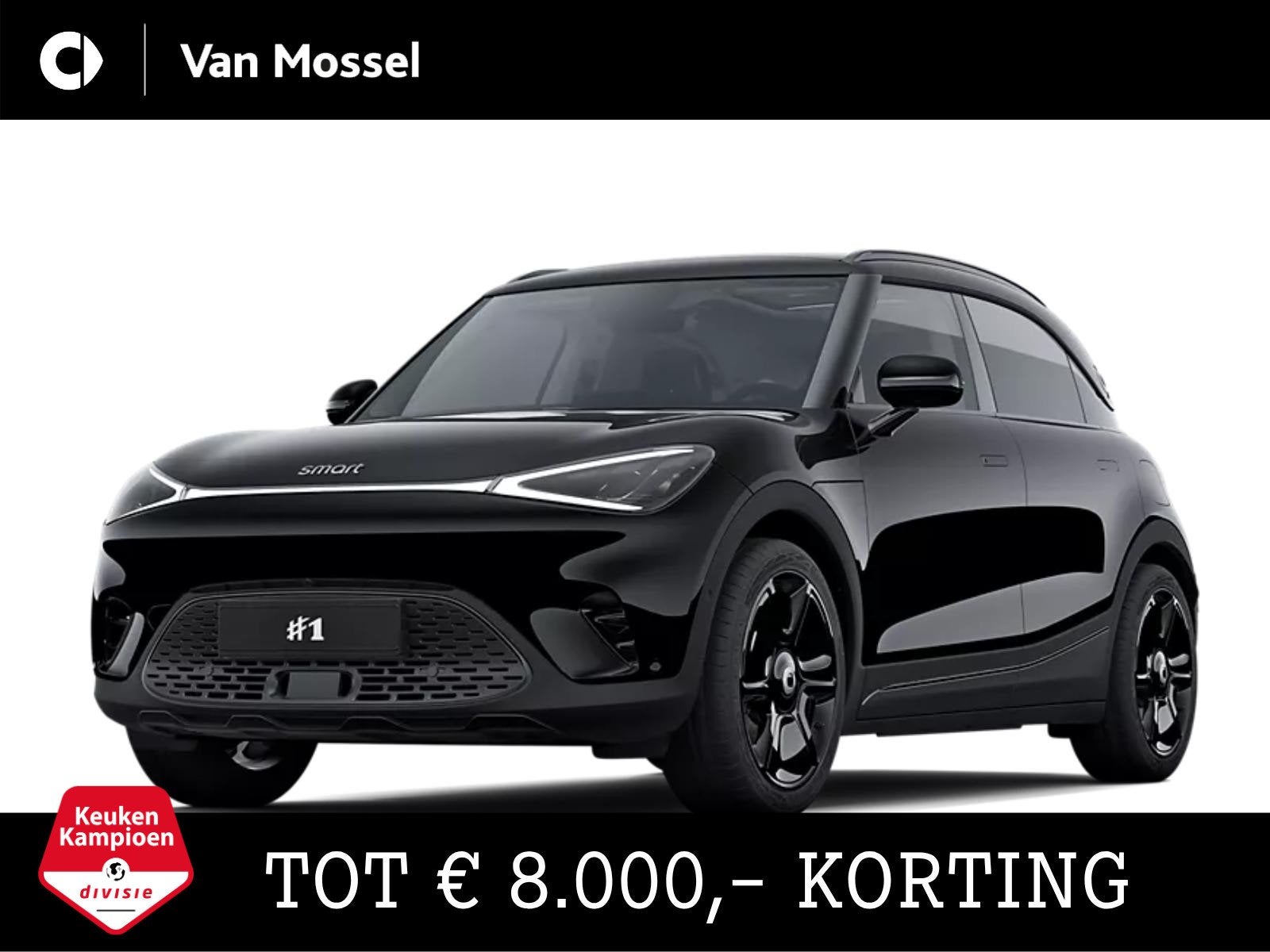 smart #1 Pro+ Black Collection 66 kWh / Stoelverwarming / Ha