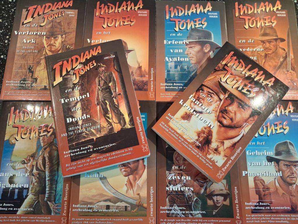 Indiana Jones pockets, 10 stuk. Ongelezen., Boeken, Verzenden, Zo goed als nieuw