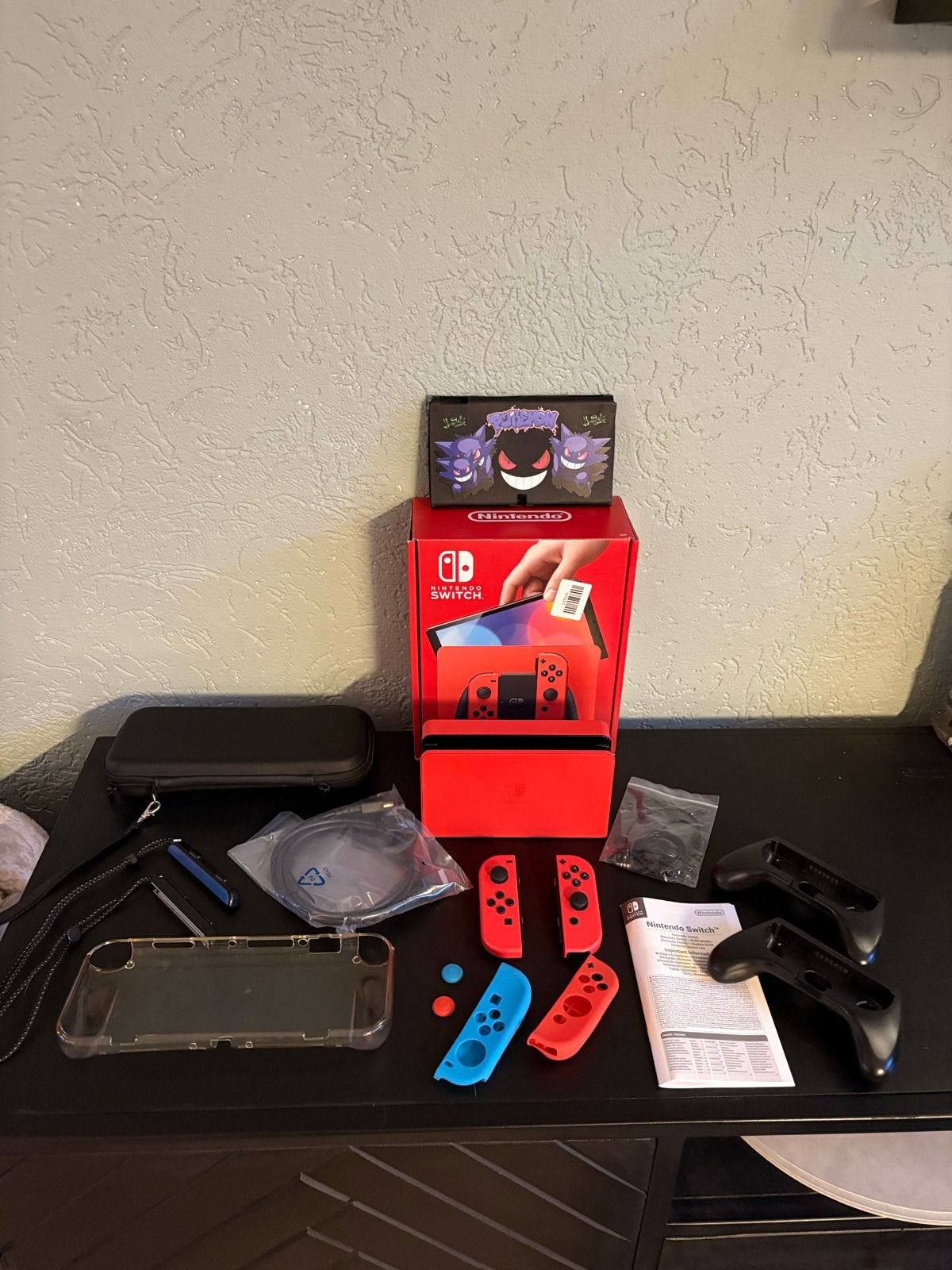 Nintendo Switch OLED Mario Red Edition - Zo goed als nieuw, Ophalen, Zo goed als nieuw, Met 2 controllers, Switch OLED