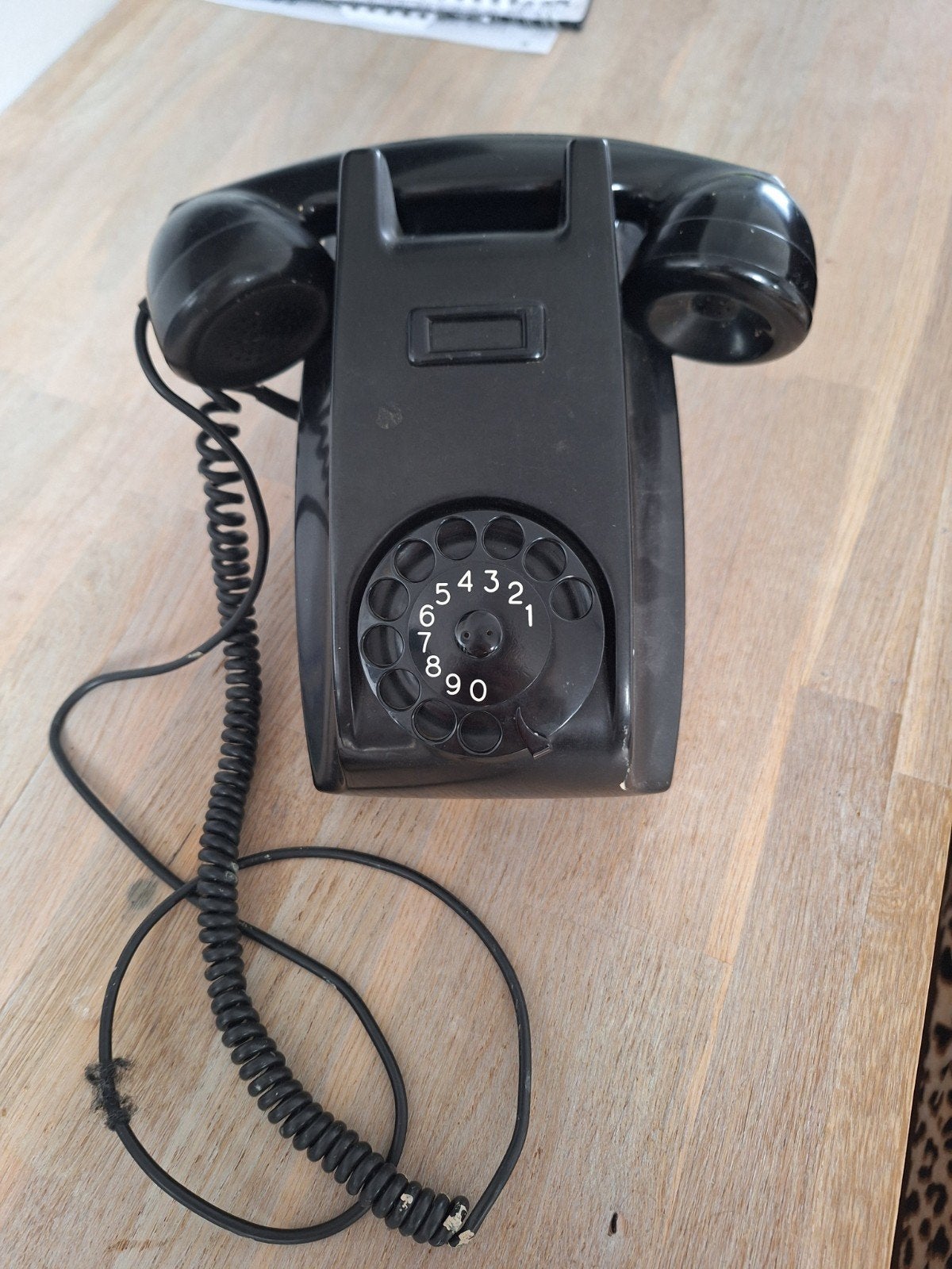 Vintage PTT Draaischijf Telefoon Zwart - Jaren '50, Ophalen