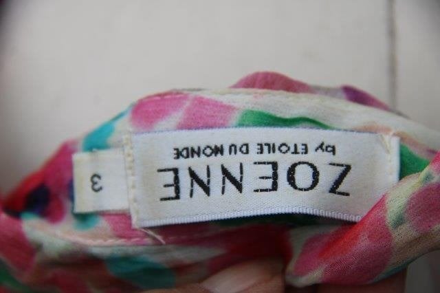 Blouse gekleurd Zoenne Etoile du Monde mt 3 (M) trans Vaste, Maat 38/40 (M), Overige kleuren, Ophalen of Verzenden, Zo goed als nieuw