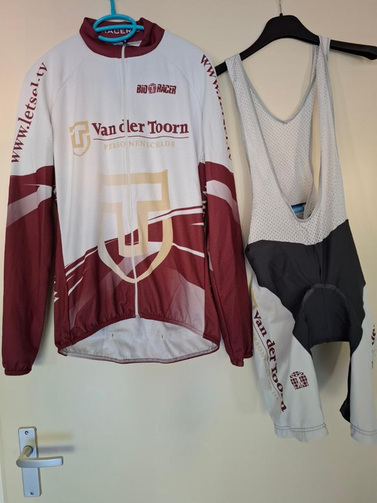 Bio-Racer Wielerkleding Set - Shirt Lange Mouw & Broek, Ophalen of Verzenden, Gebruikt, Kleding