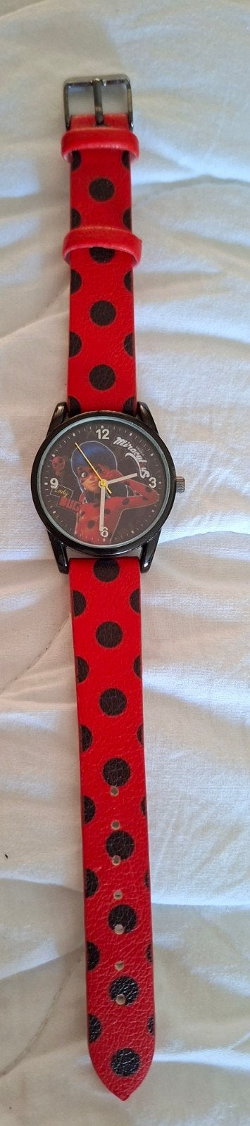 Miraculous Ladybug kinderhorloge, Ophalen of Verzenden, Zo goed als nieuw, Rood, Meisje