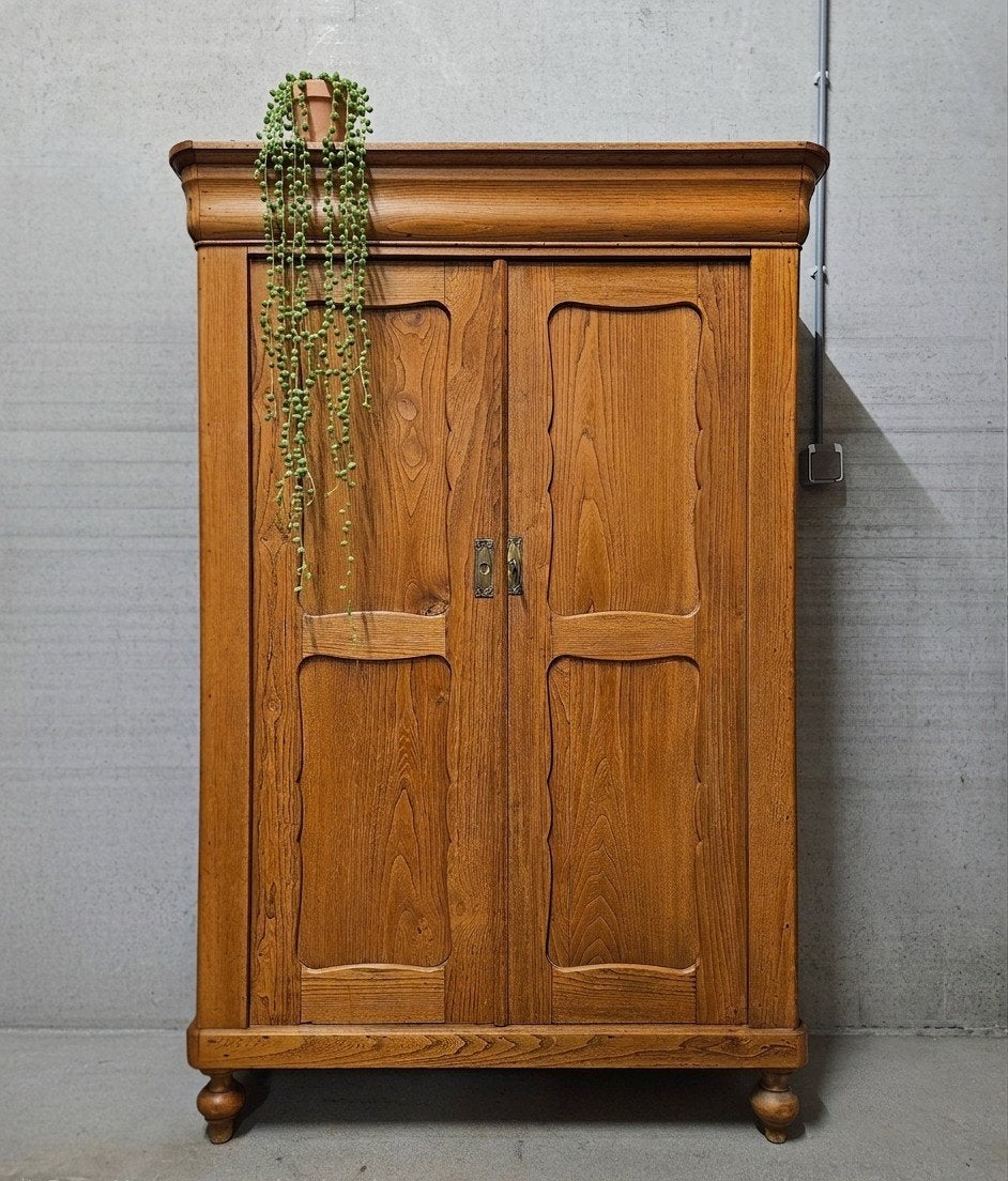 Antieke brocante eiken Biedermeier meidenkast vintage kast, Ophalen of Verzenden