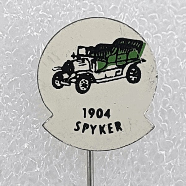 SP0371 Speldje 1904 Spyker groen, Verzamelen, Ophalen of Verzenden, Gebruikt, Overige onderwerpen