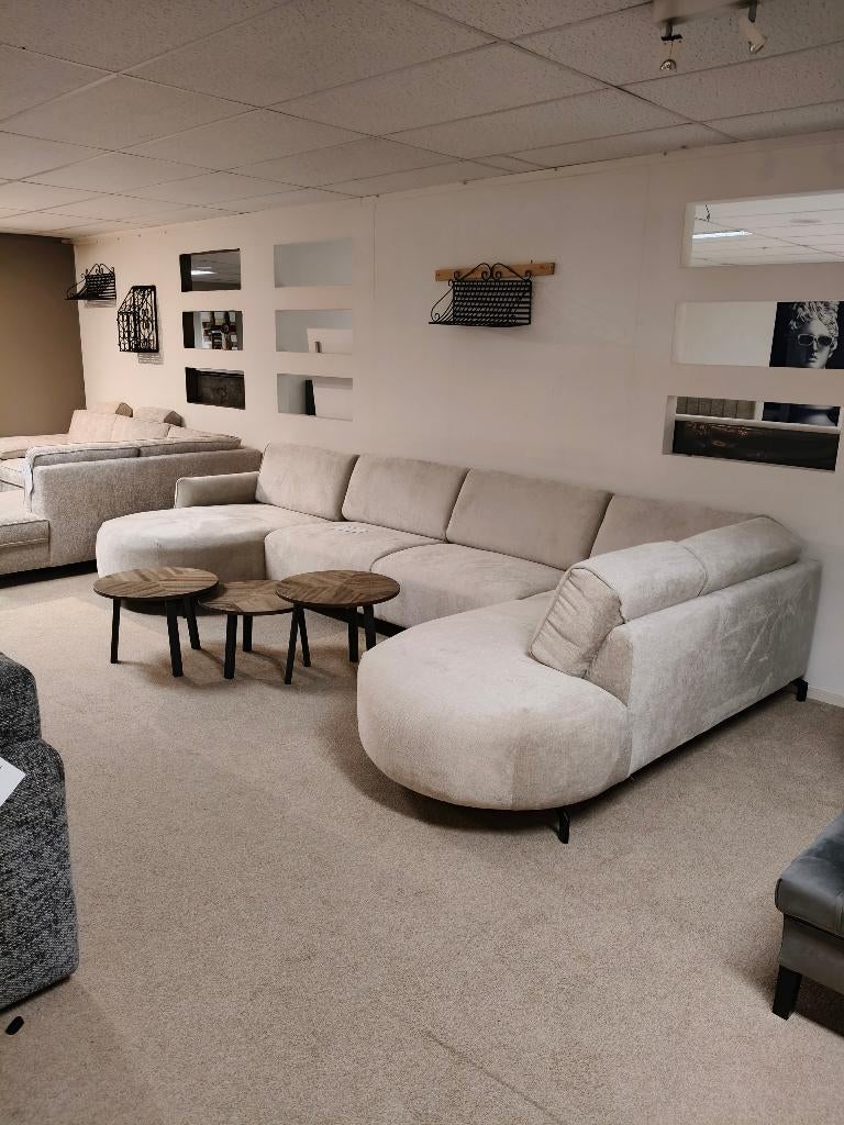 XXL BANKSTELLEN,LOUNGERS UITVERKOOP! 2e pinksterdag geopend, Hoekbank, 75 tot 100 cm, Ophalen of Verzenden, HIP MODERN