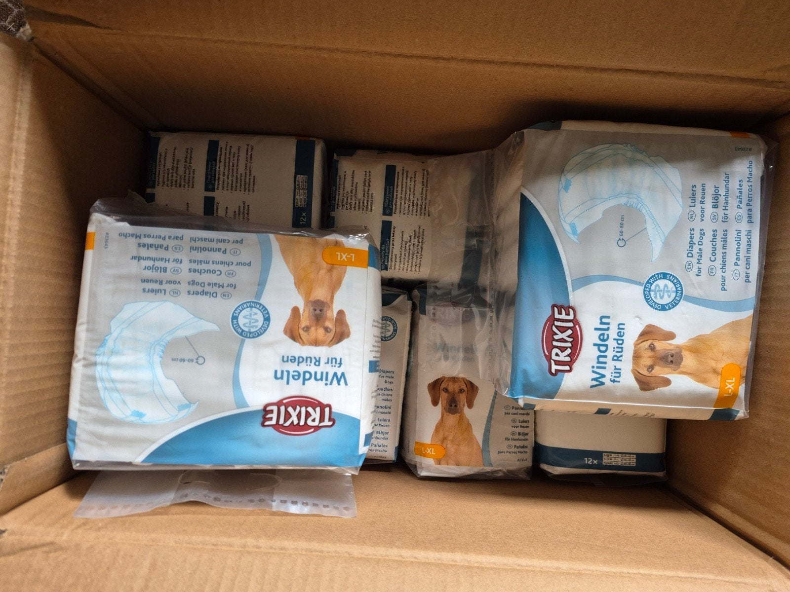 Trixie honden luiers reu maat L/XL, 9 x pak a 12., Dieren en Toebehoren, Ophalen of Verzenden, Nieuw