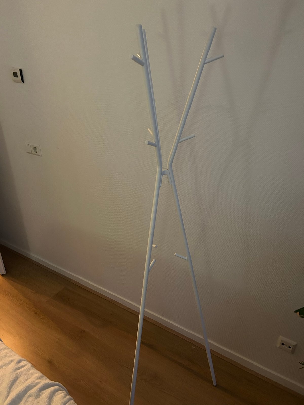 IKEA Knoppäng staande kapstok wit, Gebruikt, Ophalen of Verzenden, Metaal, Staande kapstok