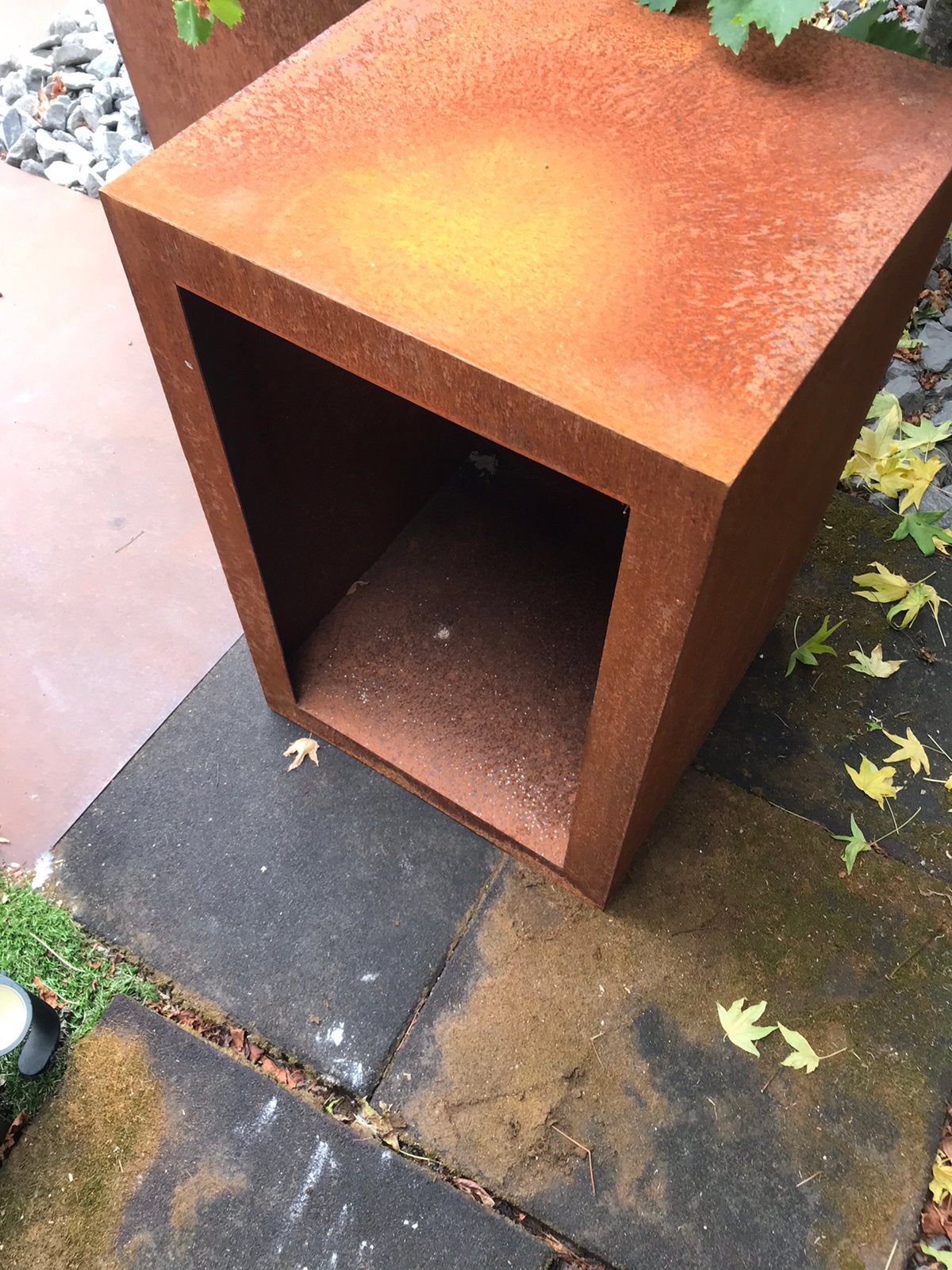 Hout opslag Cortenstaal ook als zuil te gebruiken, Tuin en Terras, Ophalen, Zo goed als nieuw