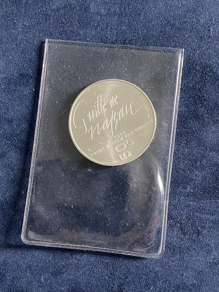 Zilveren 50 Gulden 1984–Willem van Oranje (Prachtige staat!), Postzegels en Munten, Koningin Beatrix, Zilver, Ophalen of Verzenden