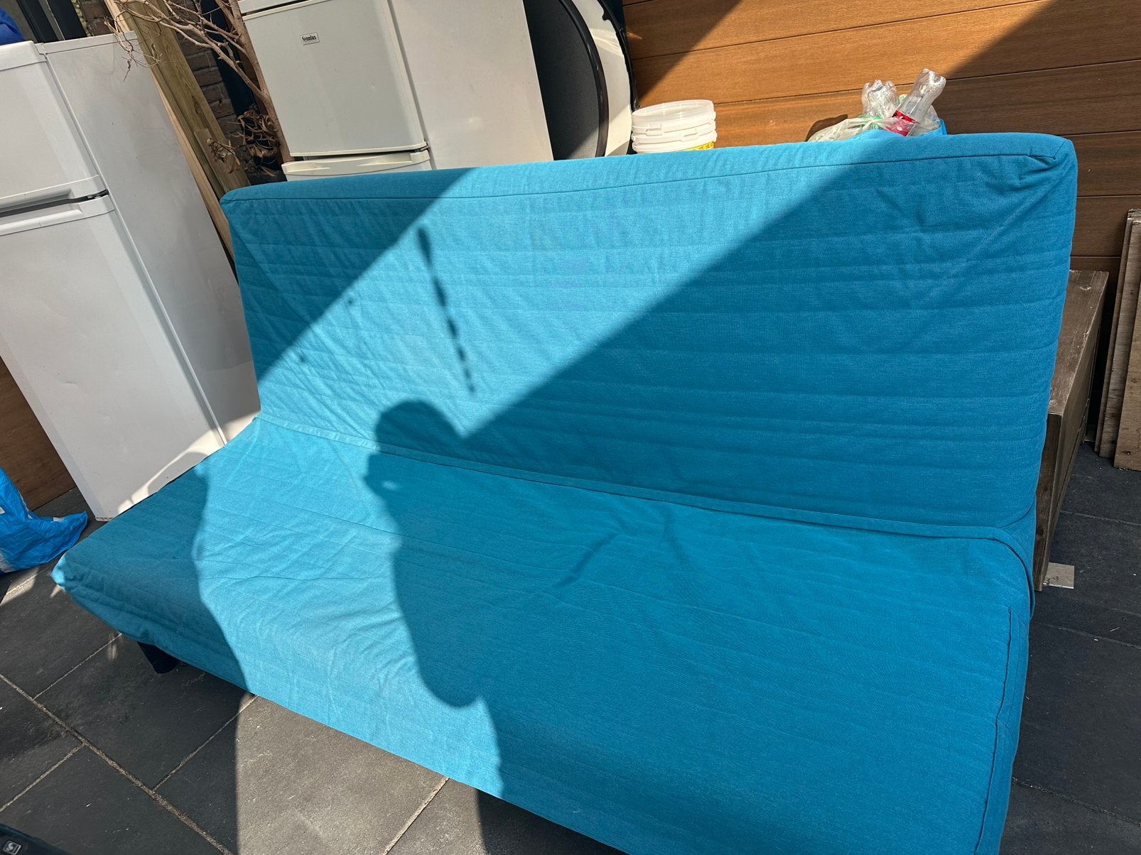 2 persoon slaapbank ikea, Ophalen, Zo goed als nieuw