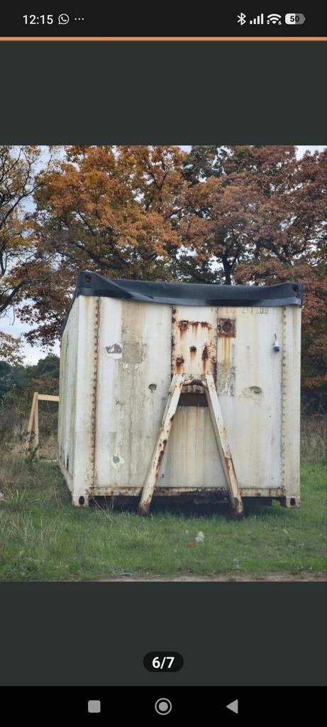 Robuuste paardenstal/opslagcontainer, Ophalen