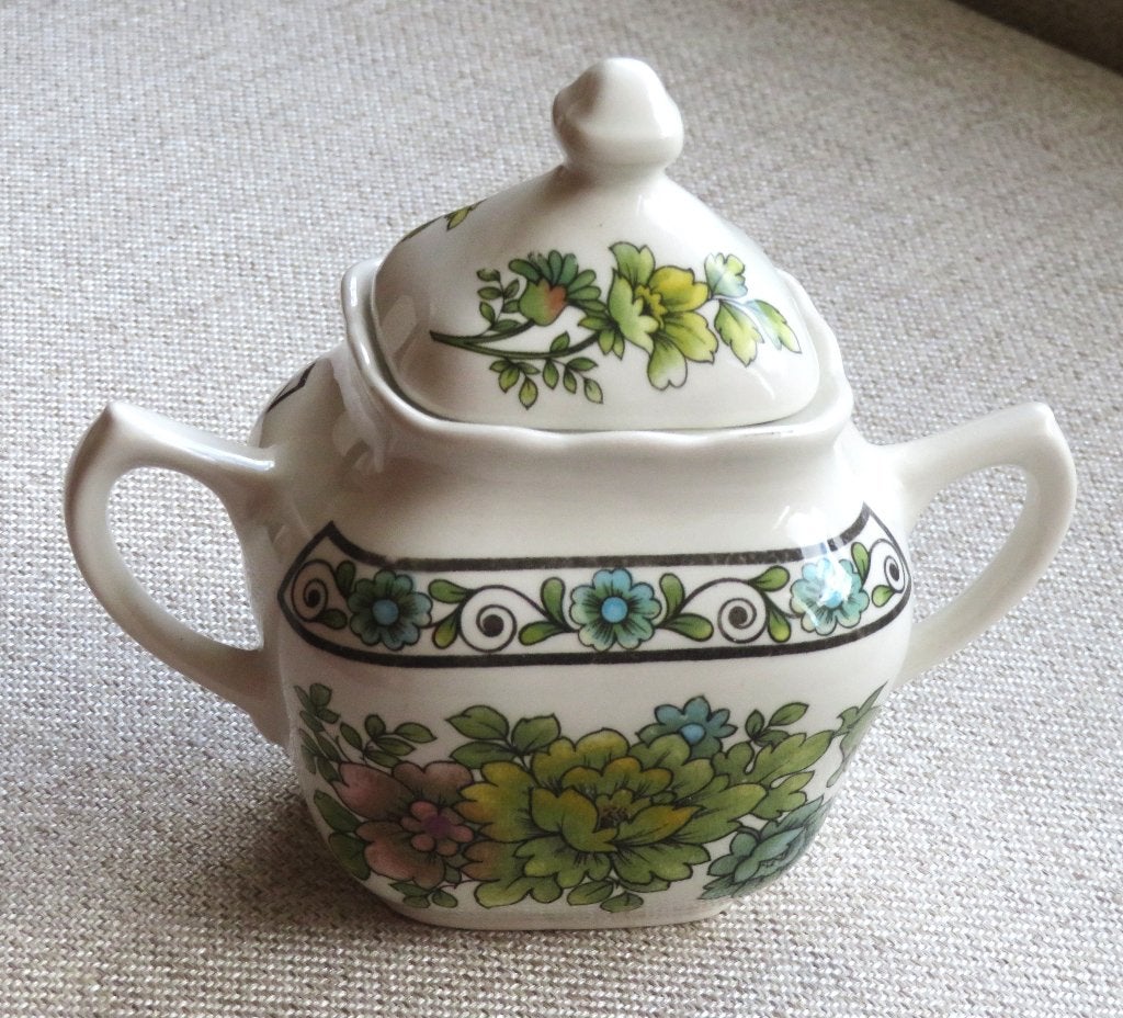 Suikerpot Grindley Staffordshire Sandringham genummerd 27-1, Ophalen of Verzenden, Zo goed als nieuw, Bord(en), Wedgwood