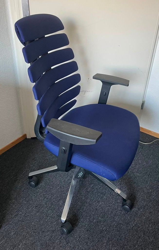 Bureaustoel HJH Office Ergo Line, Ophalen, Gebruikt, Blauw, Bureaustoel