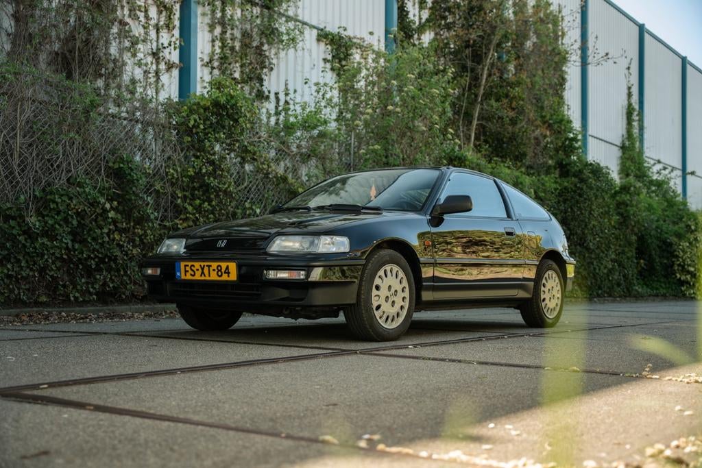 Origineel Nederlandse Honda CRX 1.6i 16V 1992, Auto's, Honda, Voorwielaandrijving, Stof, Zwart, 4 cilinders