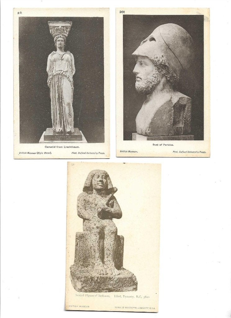 b.c 3800  en  pericles  en  carvated from erechtheum  3x, Verzenden