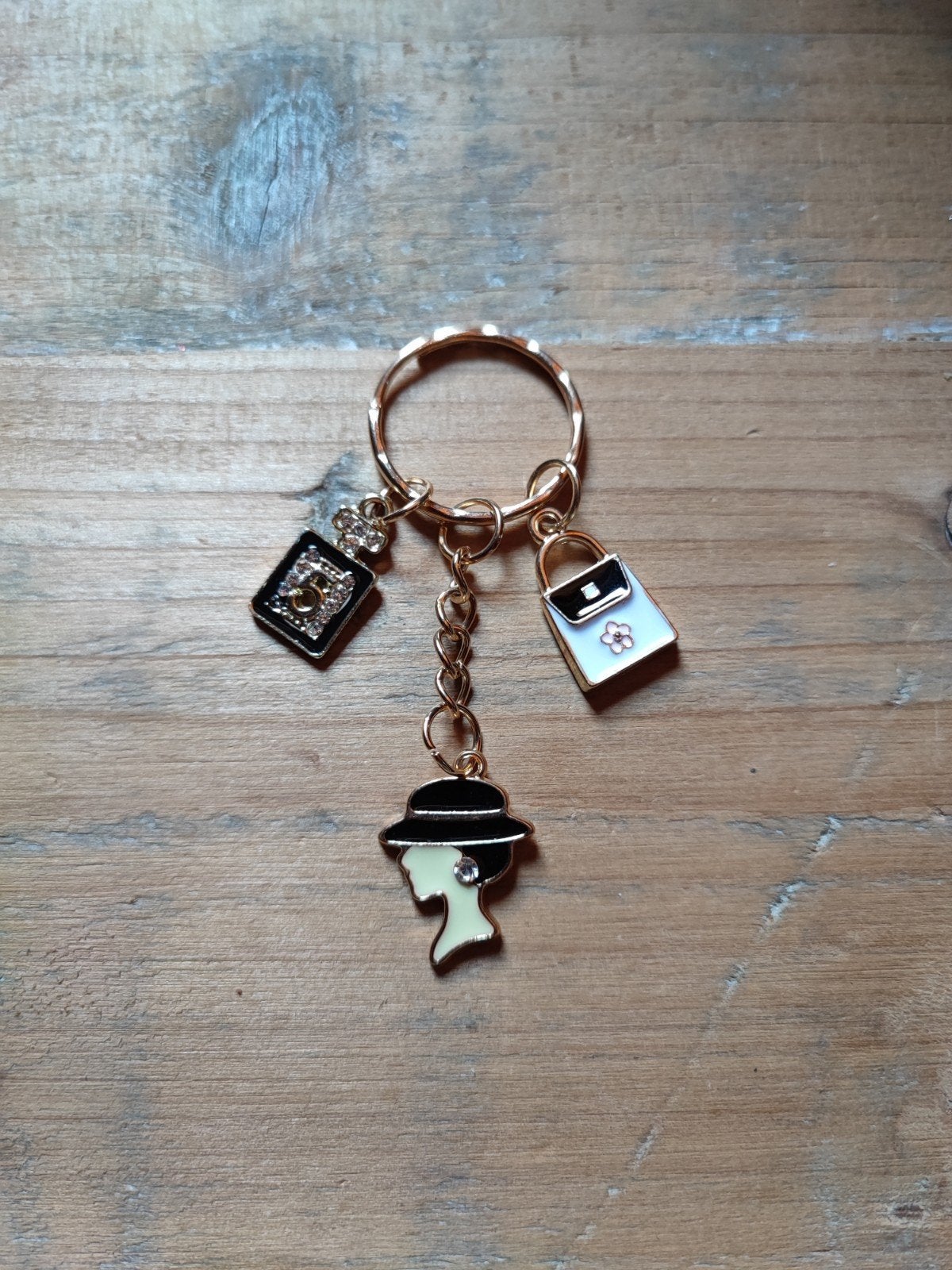 Nieuwe Sleutelhanger met Mode Charms, Verzenden, Nieuw