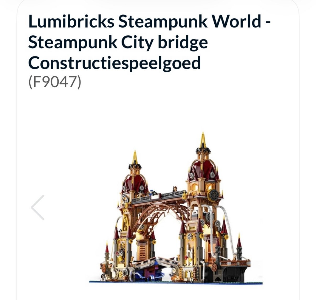 GEZOCHT! Lumibricks City Bridge, Ophalen of Verzenden